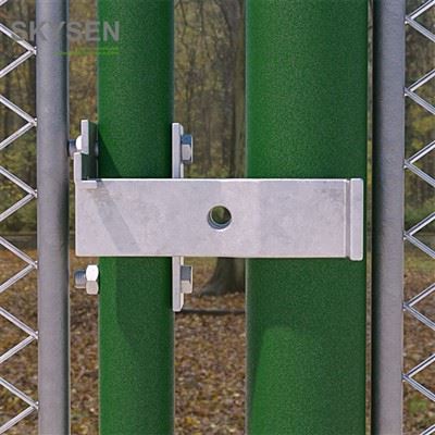 Kedjelänk staket grind spärralternativ